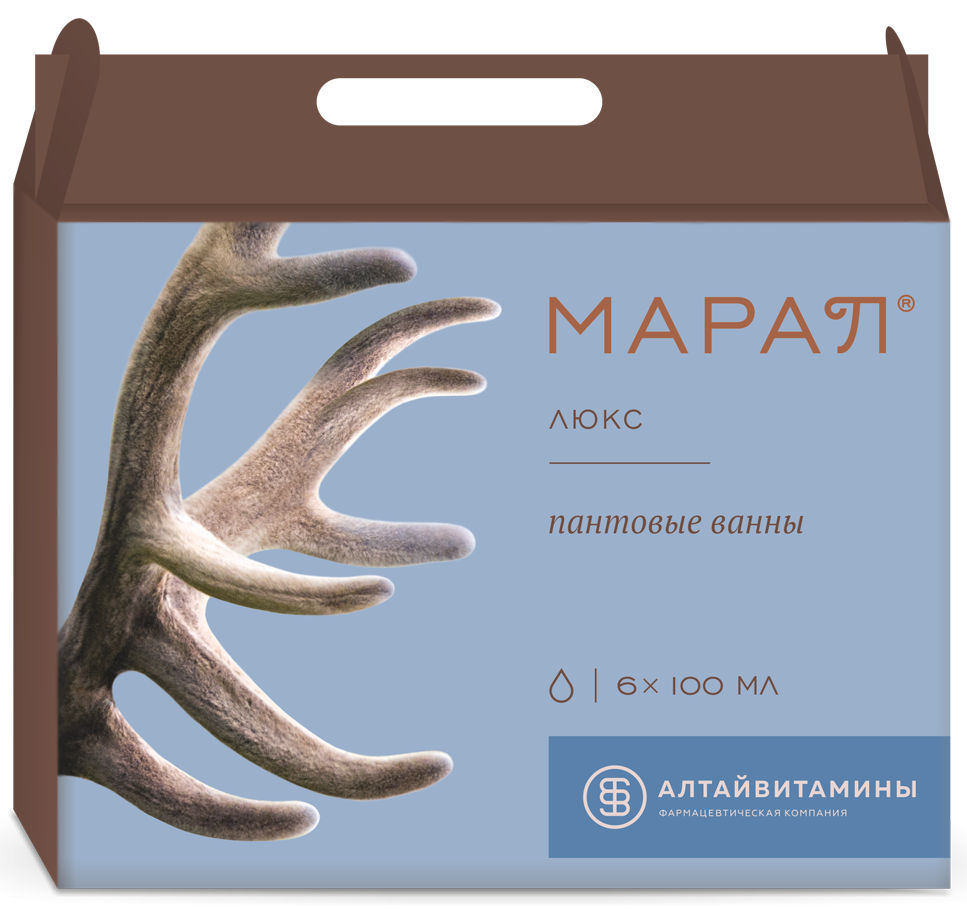 ПАНТОВЫЕ ВАННЫ МАРАЛ ЛЮКС (6 шт.)